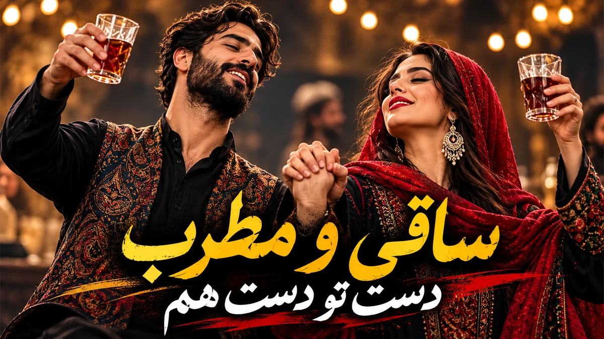 دانلود آهنگ "ساقی و مطرب دست تو دست هم" ورژن هوش مصنوعی